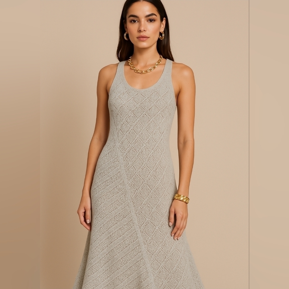 ROBERTO COLLINA Knit Dress Size S webbing - a delicate piece  Made in Italy
